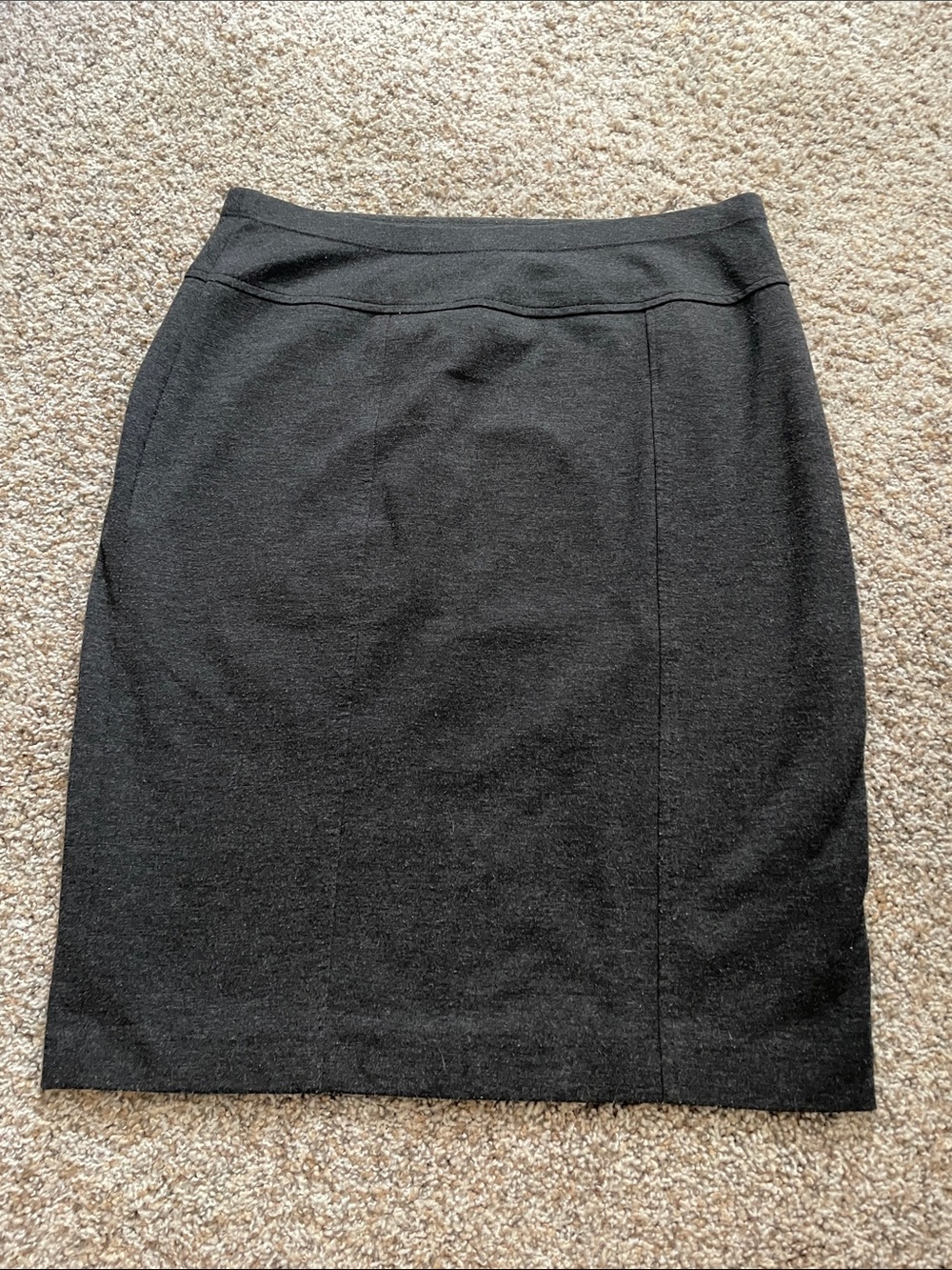 Ellen Tracy Classic Charcoal Gray Pencil Skirt size S